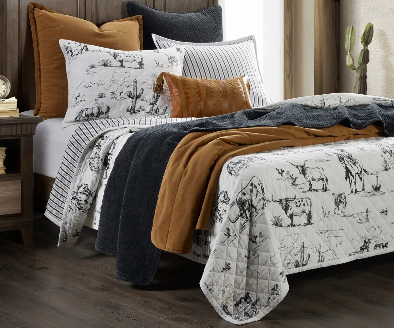 Western Reversible Quilt Set - Full/Queen