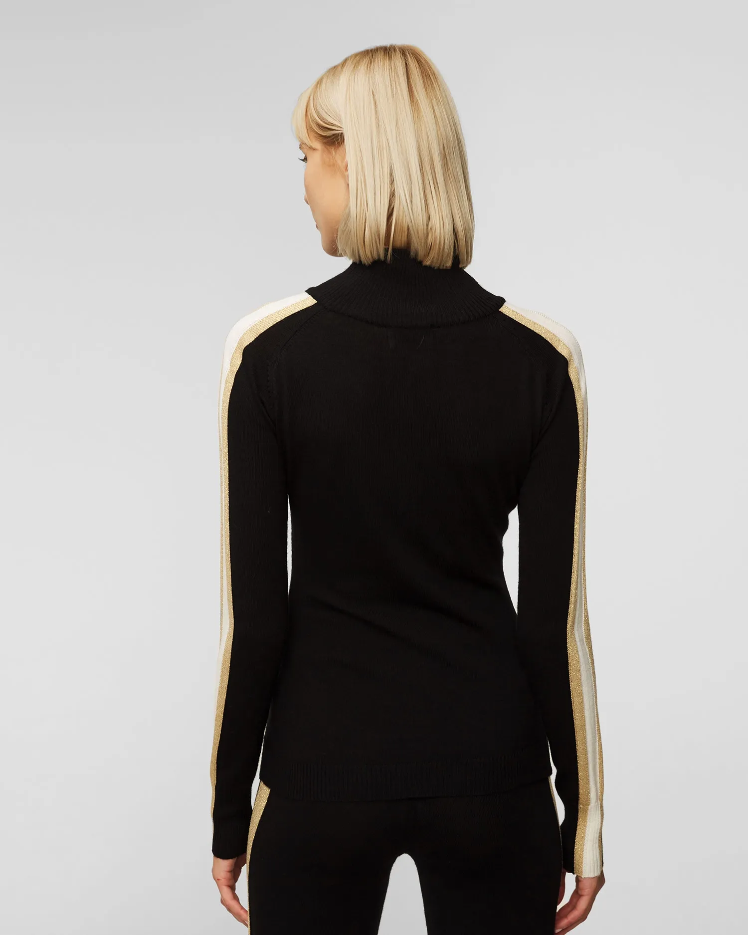 Women's black turtleneck We Norwegians Geilo 1918-99