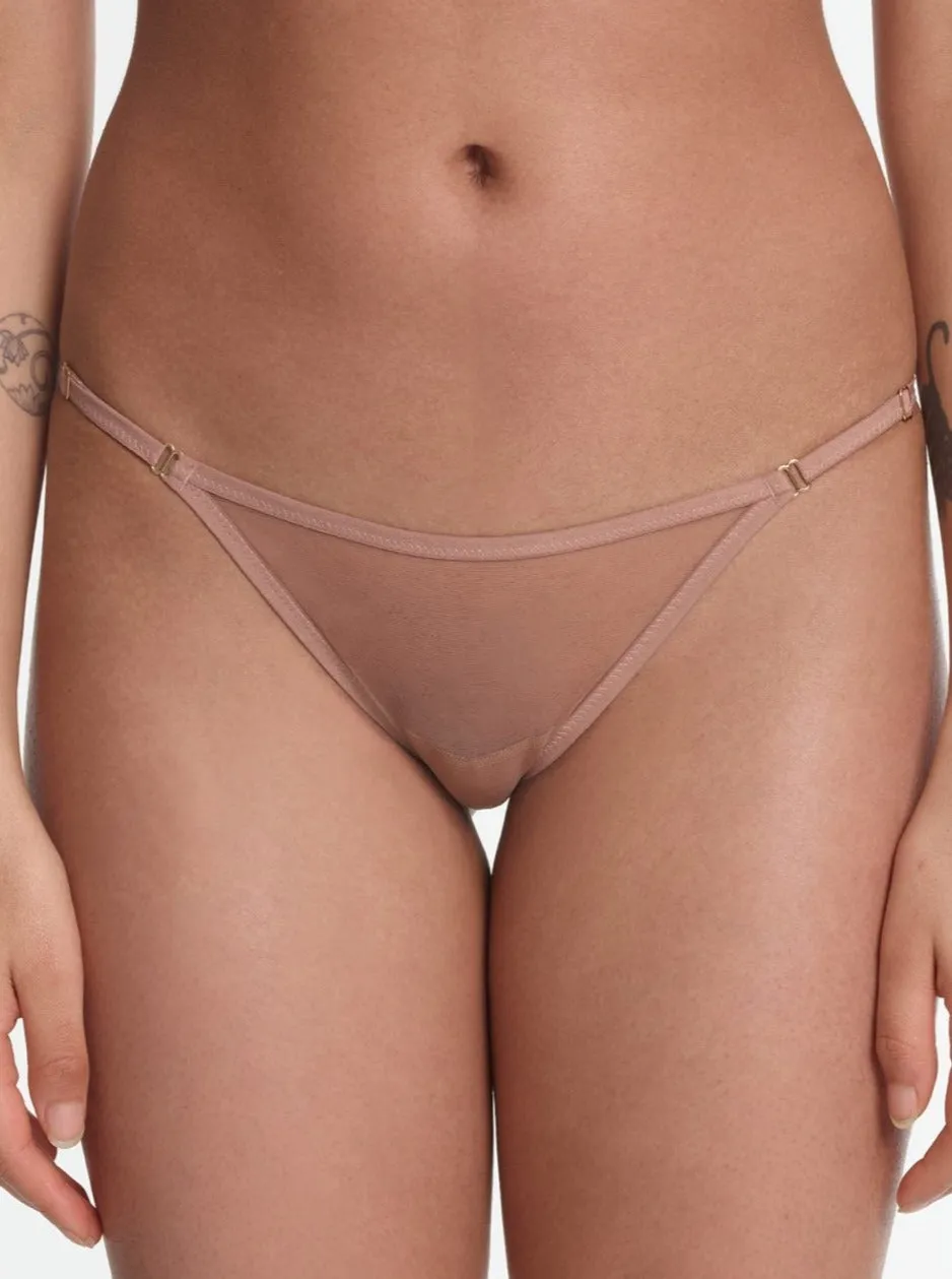 Yasmine Eslami: Jeanne Mini Bikini Brief - Latte