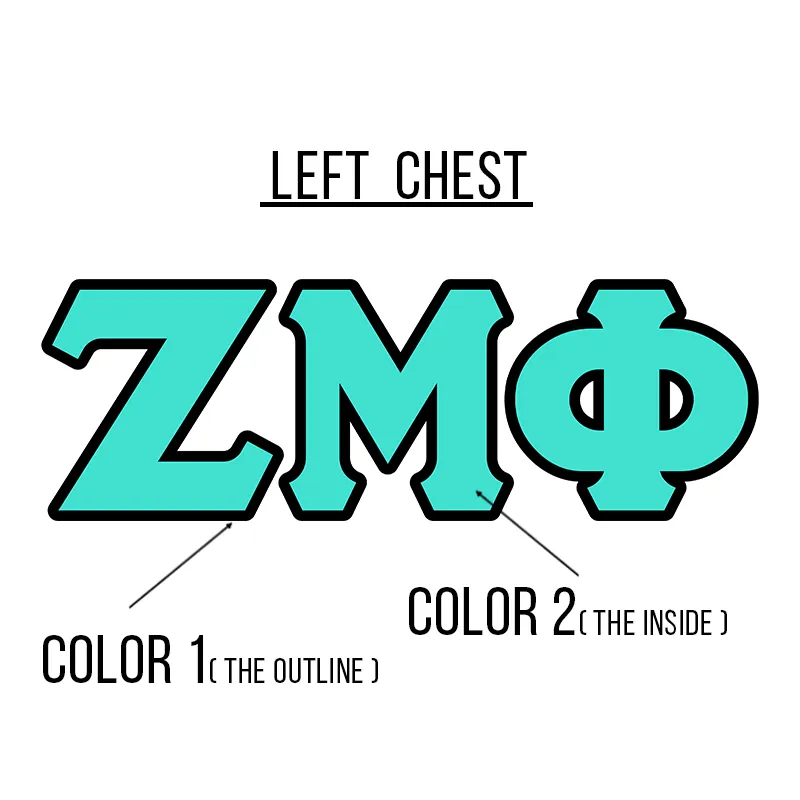 Zeta Mu Phi Crest Hoodie - G185 - SUB